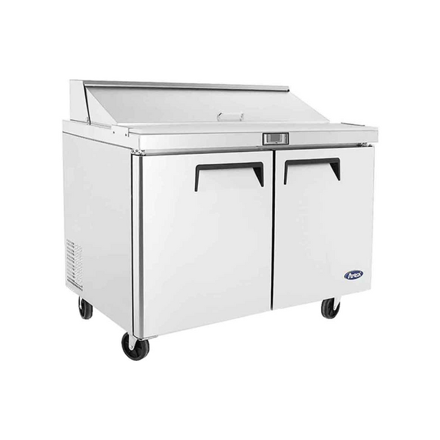 MSF8302GR - Saladette réfrigérée positive 2 portes -2+8°C - Capacité  380 litres - 12 GN 16 - 1225x762x1124mm