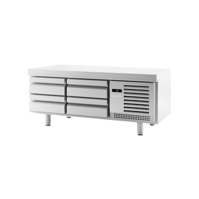 MSG1600BT Soubassement réfrigéré négatif -18°C 4 Tiroirs 1600x700x650mm