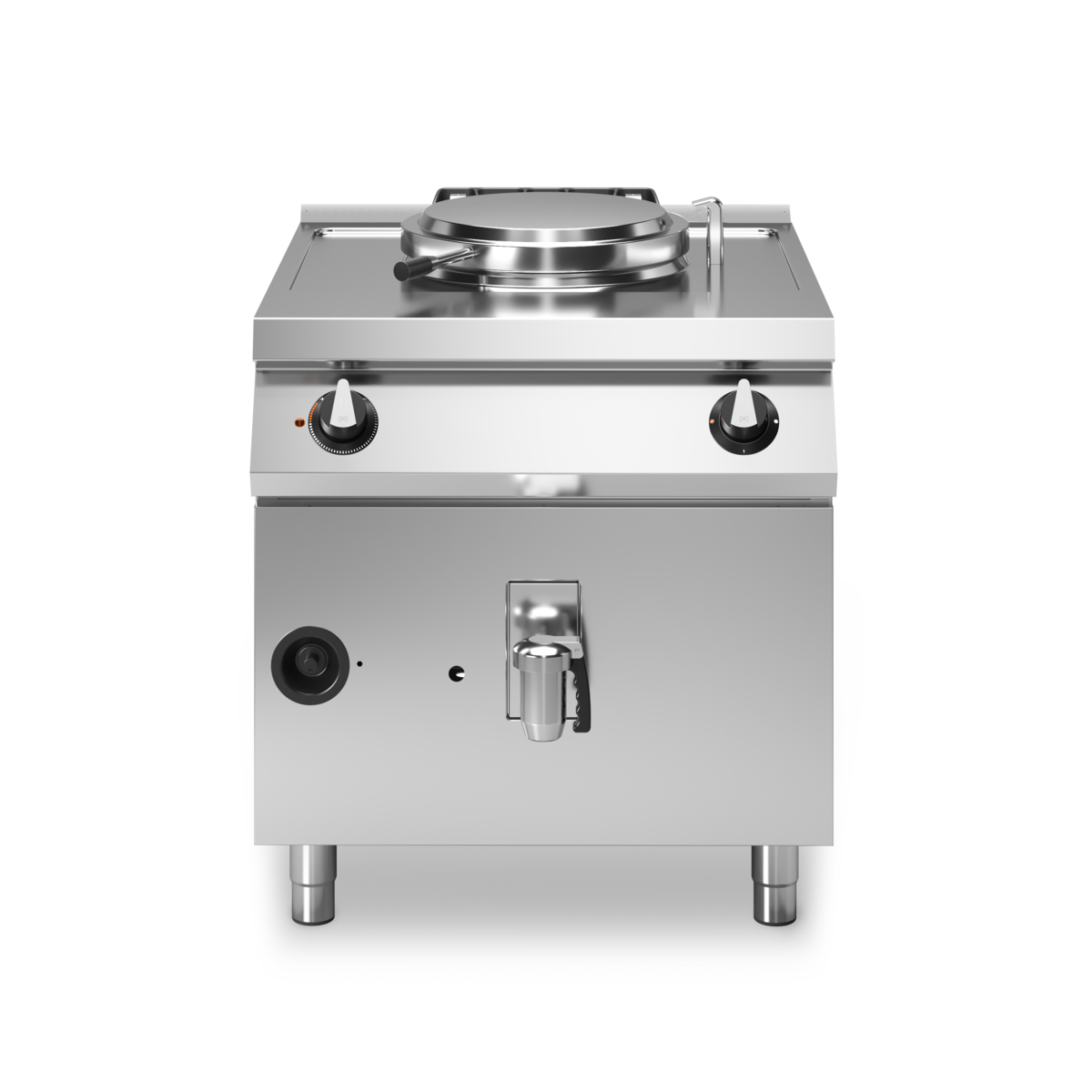 Marmite à gaz chauffe direct - Capacité : 50 litres - 10,5 kW Gaz - 800x730x870mm