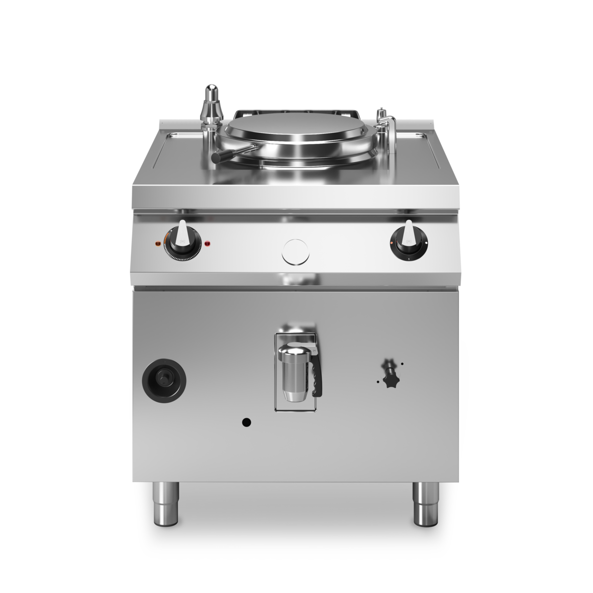 Marmite à gaz chauffe indirect - Capacité : 50 litres - 10,5 kW Gaz - 800x730x870mm