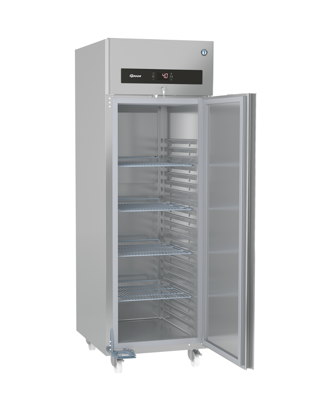 Positive refrigerated cabinet 1 door - Capacity: 700 liters - 690x920x2075mm