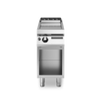 Plancha lisse 1 zone à gaz sur meuble ouvert - 7 kW Gaz - 400x730x870mm