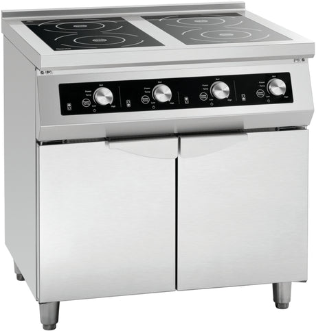 Plaque induction 2 zones sur meuble 17 kW 400V – 800x700x860mm