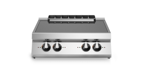 Plaque induction 4 zones à poser – 14 kW 400V Tri – 800x730x280mm