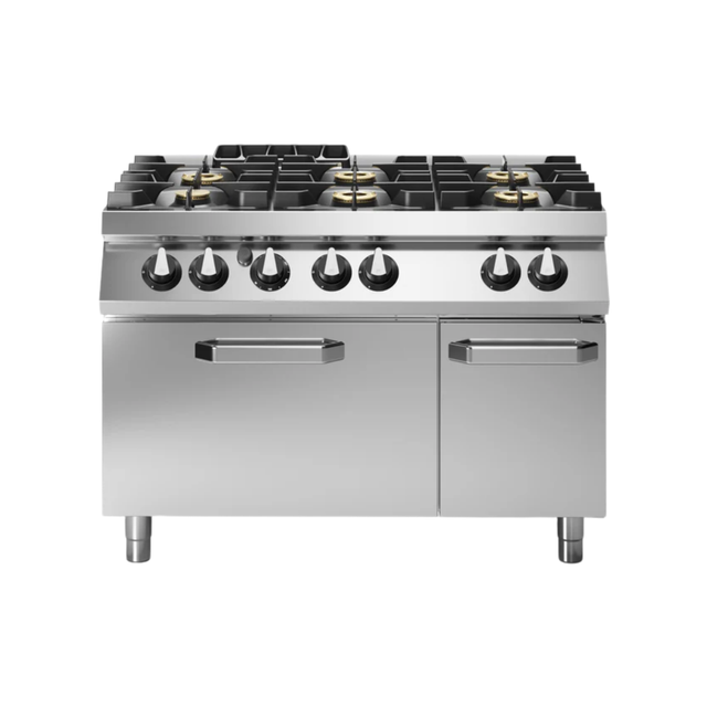 R70_120CFG Fourneau 6 feux sur four gaz