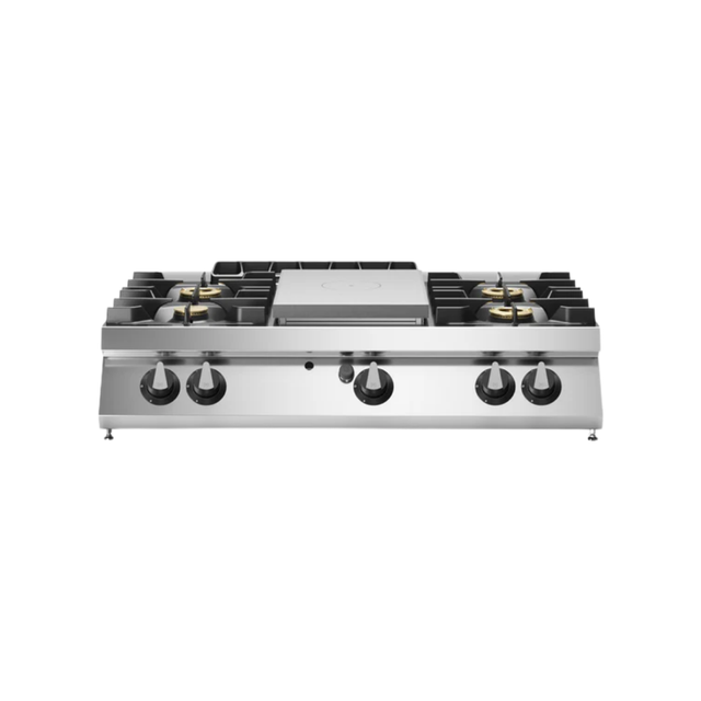 R70_120TPPGF_T Fourneau 4 feux + plaque coup-de-feu à poser