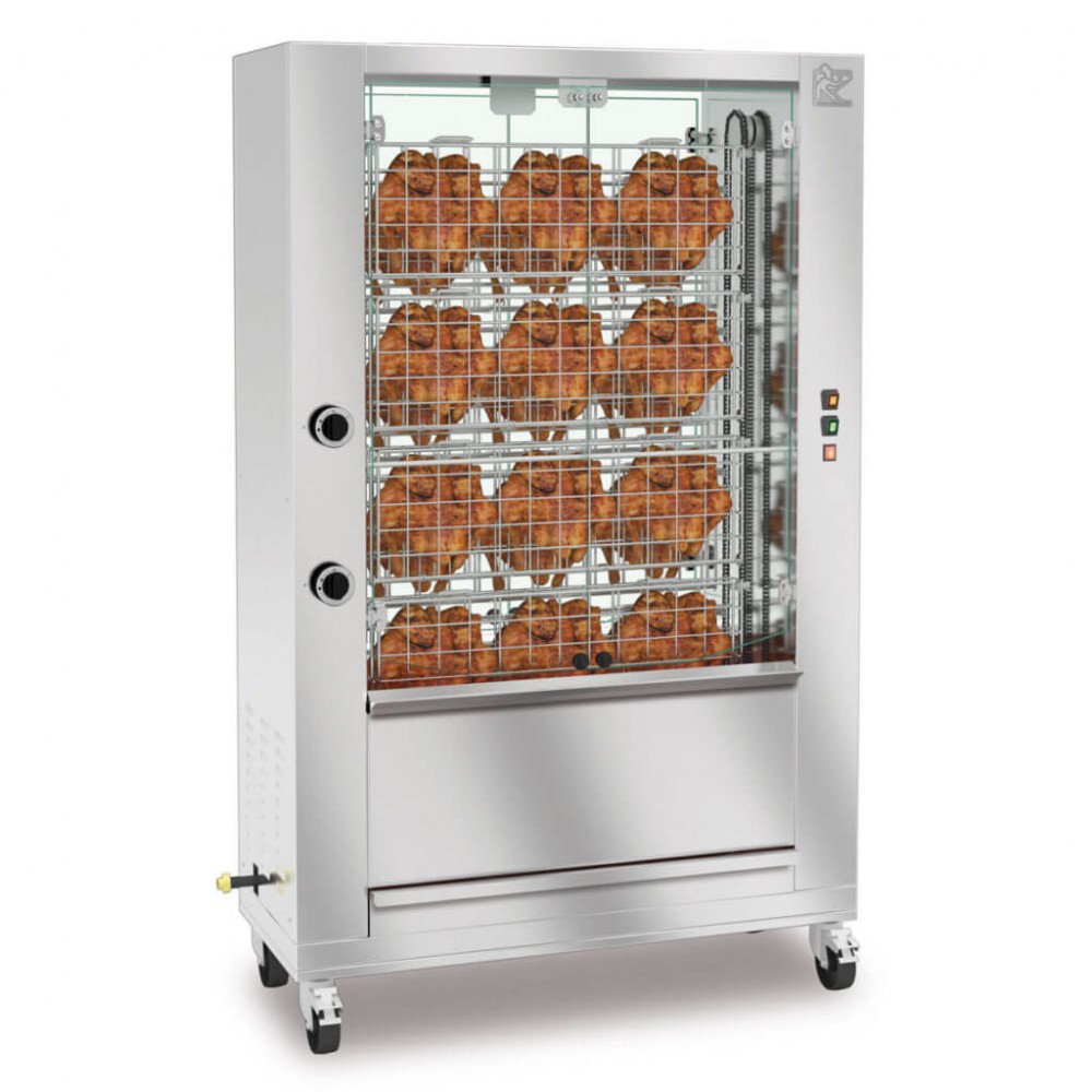 Rôtissoire BRASILIA G ROTISOL - Capacité : 27 poulets - 15 kW GAZ