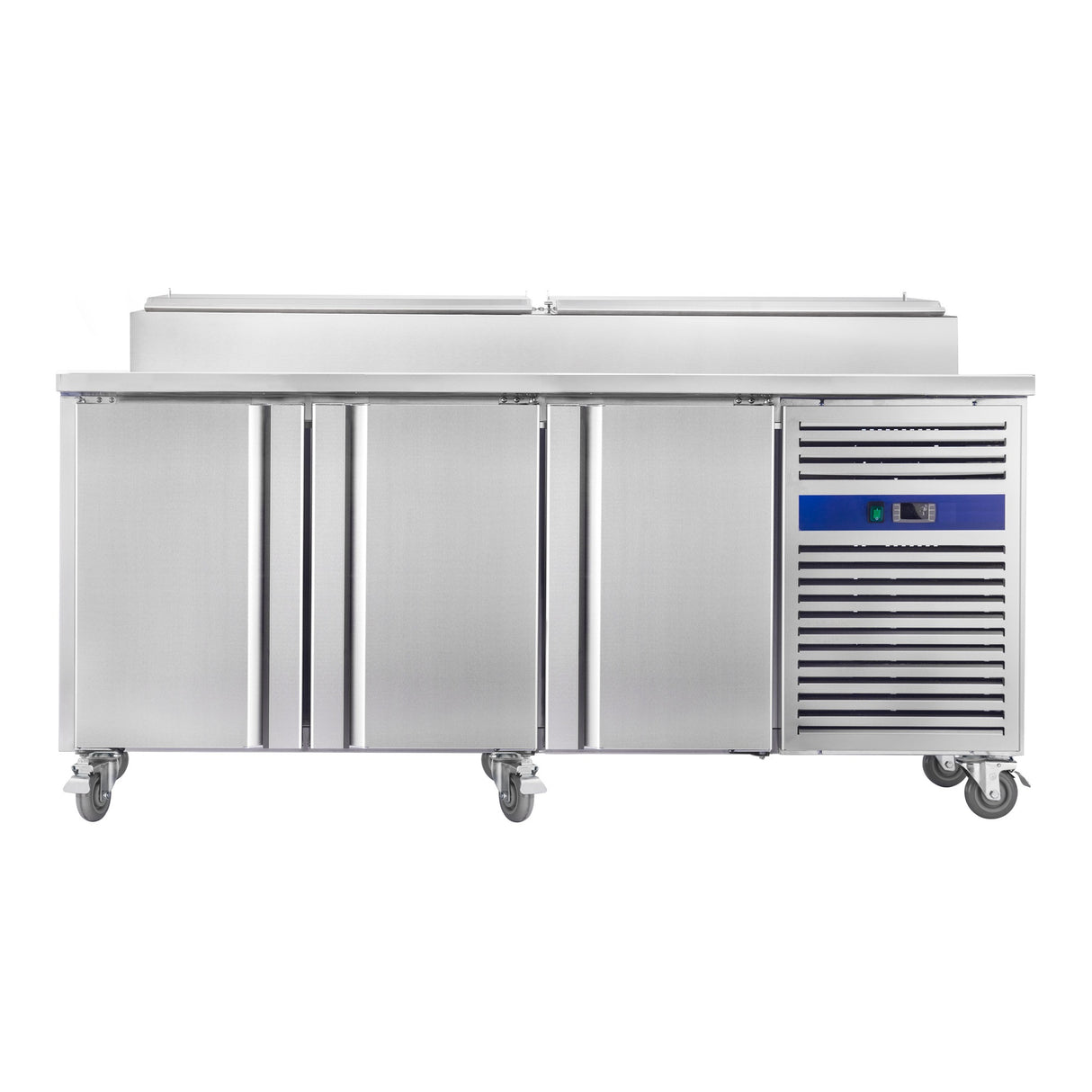 Positive refrigerated salad bar 3 doors - 10xGN 1/3 - 540 liters - 2025x800x1075mm