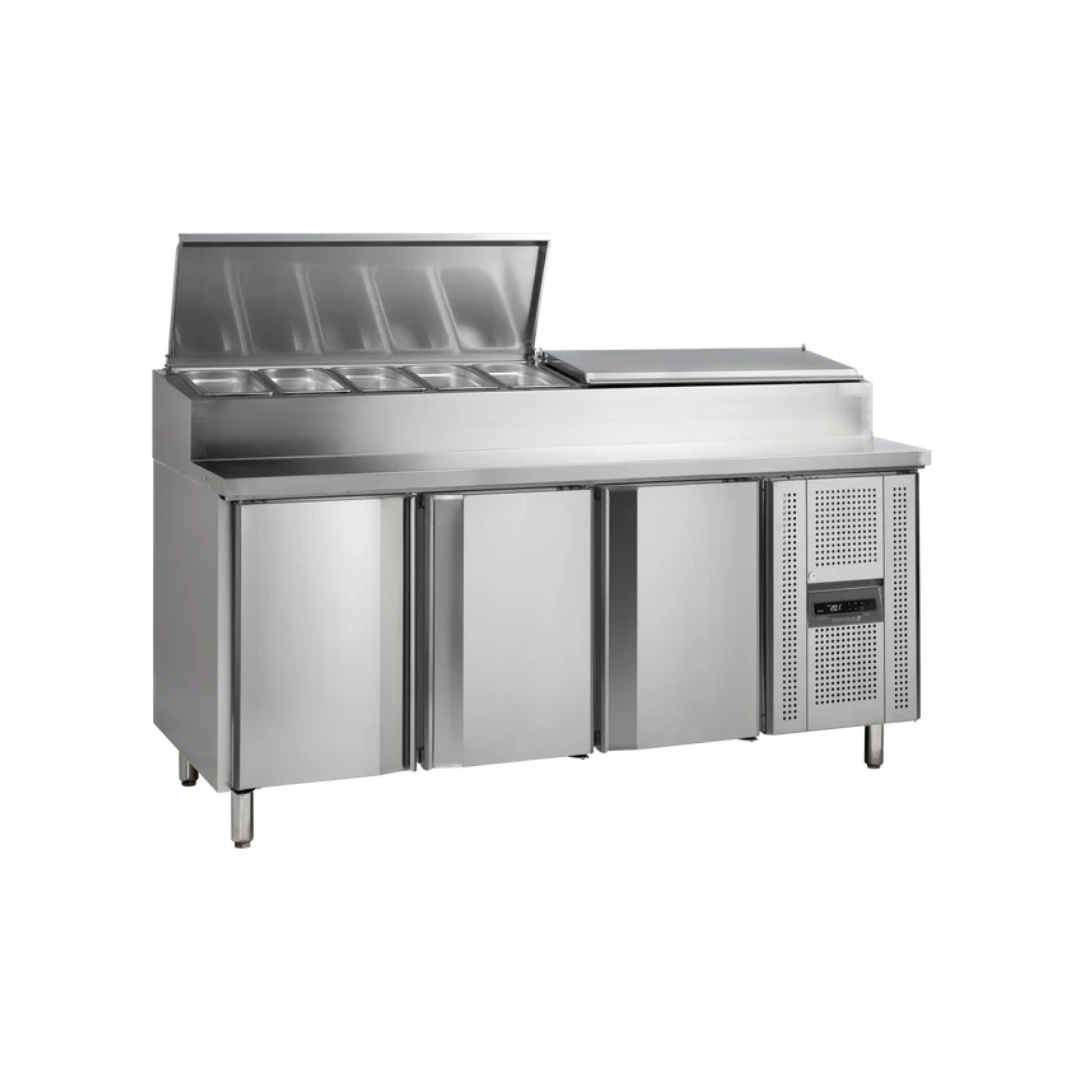 SS7300 -  Saladette réfrigérée portes - 1795x700x1080mm