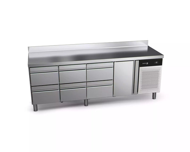 Table réfrigérée positive FAGOR 1 porte + 6 tiroirs - gamme 700 - 581 litres