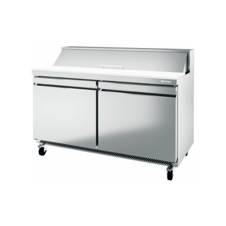 UC 48 P - Saladette réfrigérée positive 2 portes 0+6°C - Capacité  380 litres 12xGN 16 - 1277x766x1175mm