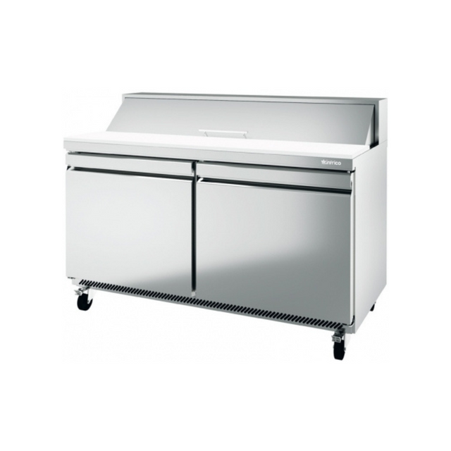 UC 48 P - Saladette réfrigérée positive 2 portes 0+6°C - Capacité  380 litres 12xGN 16 - 1277x766x1175mm