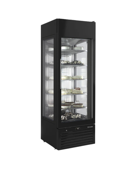 VEXPNN6Vitrine d'exposition positive/négative 3 faces vitrées - 6 niveaux