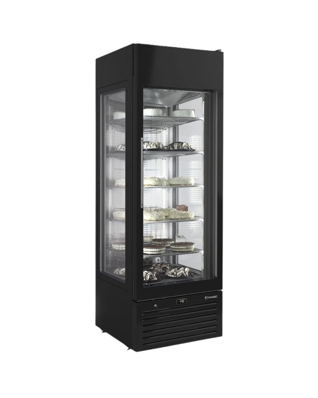 VEXPNN6Vitrine d'exposition positive/négative 3 faces vitrées - 6 niveaux