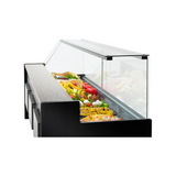 Vitrine réfrigérée ventilée avec réserve - Prof : 980mm +2/+8°C - MESETAS