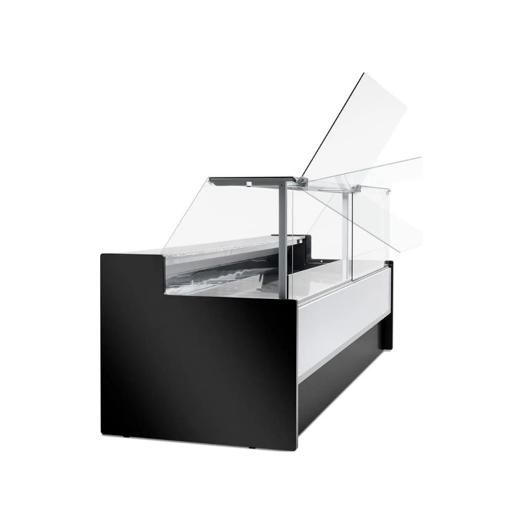 Vitrine réfrigérée ventilée avec réserve - Prof : 980mm +2/+8°C - MESETAS