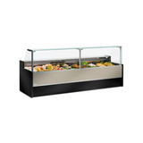 Vitrine réfrigérée ventilée avec réserve - Prof : 980mm +2/+8°C - MESETAS