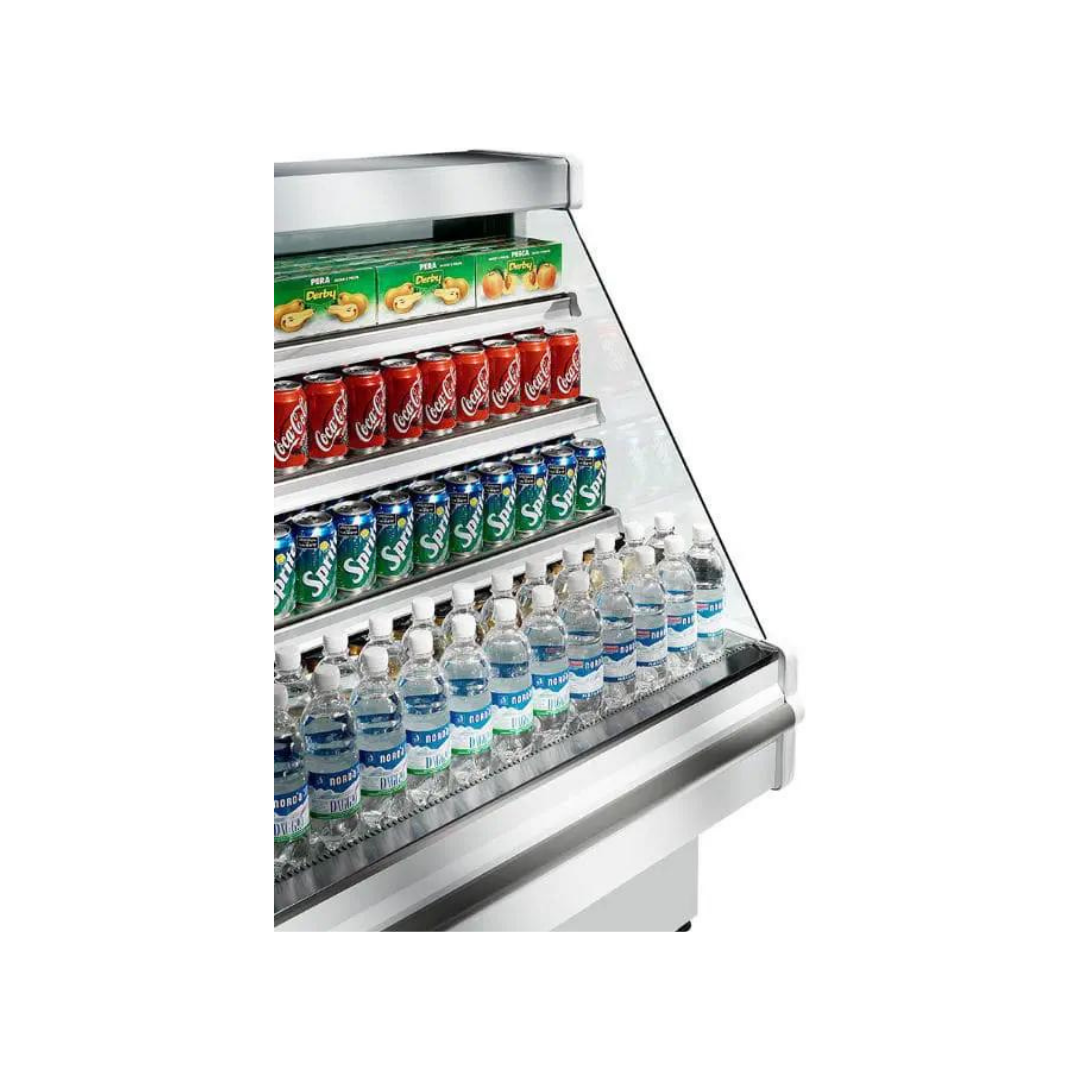 Vitrine murale réfrigérée ouverte 4 niveaux - Prof : 760mm +2/+8°C - MANDY