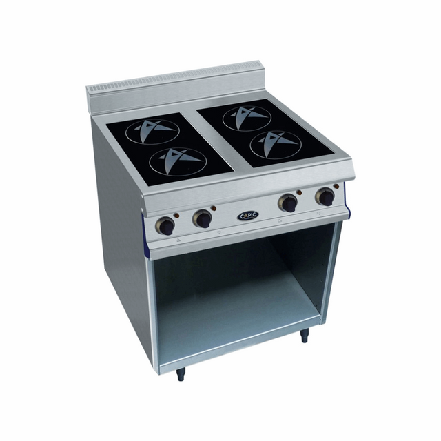    W381722-4foyersinductionsurplacardouvert800x836x900mm14kW400V