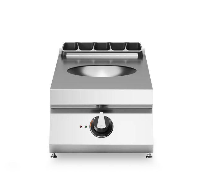 Wok à induction à poser - 5 kW 400V Tri - 400x730x280mm