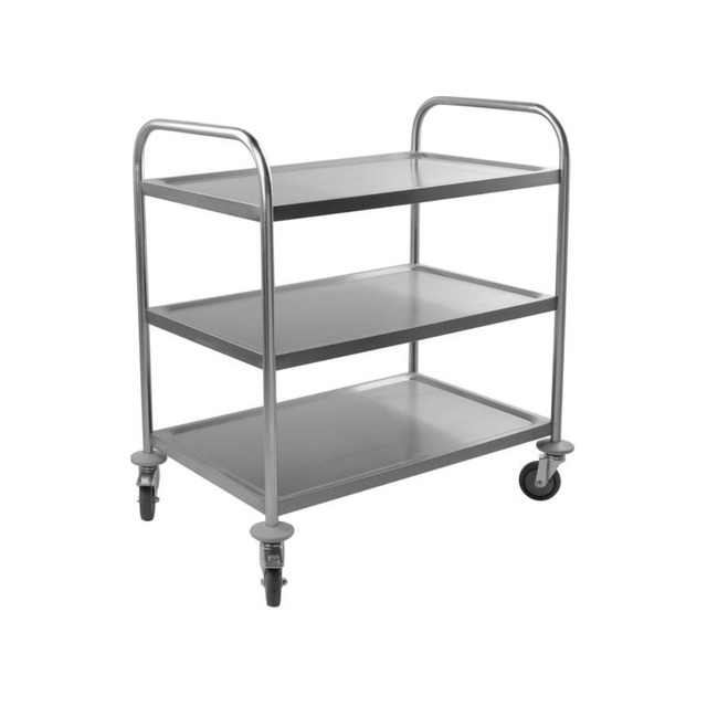 Chariot de service en inox sur 3 niveaux 845x525x940mm - ARKA - Cuisine Pro Leasing