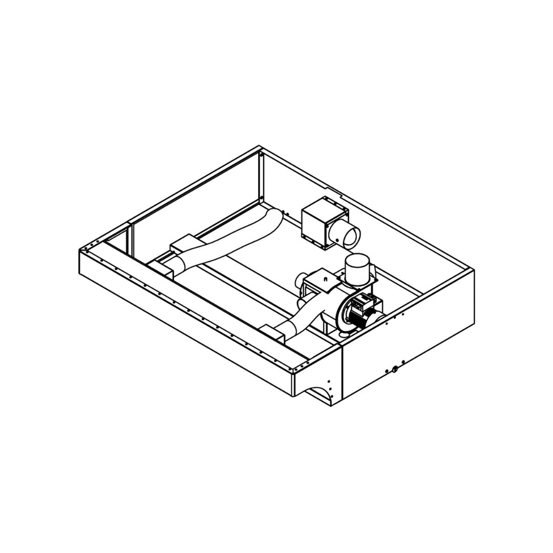 Motorized extractor hood for 630L and 1230L ovens