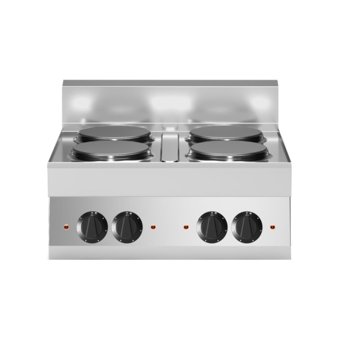 Cuisinière électrique 4 feux vifs à poser 700x650x300 10,4kW F65/70PCE/T