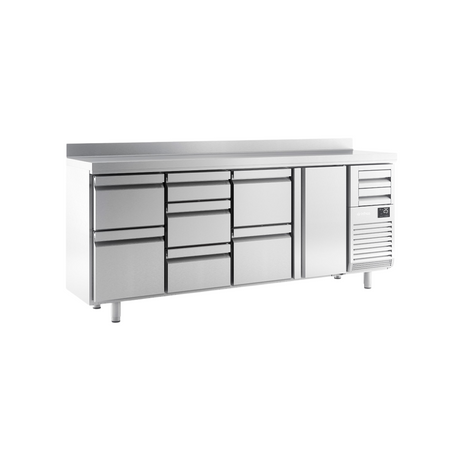 FMPP 2500 CR - Arrière bar réfrigérée positive -2_+8°C 4 portes vitrées 2452x600x1050mm