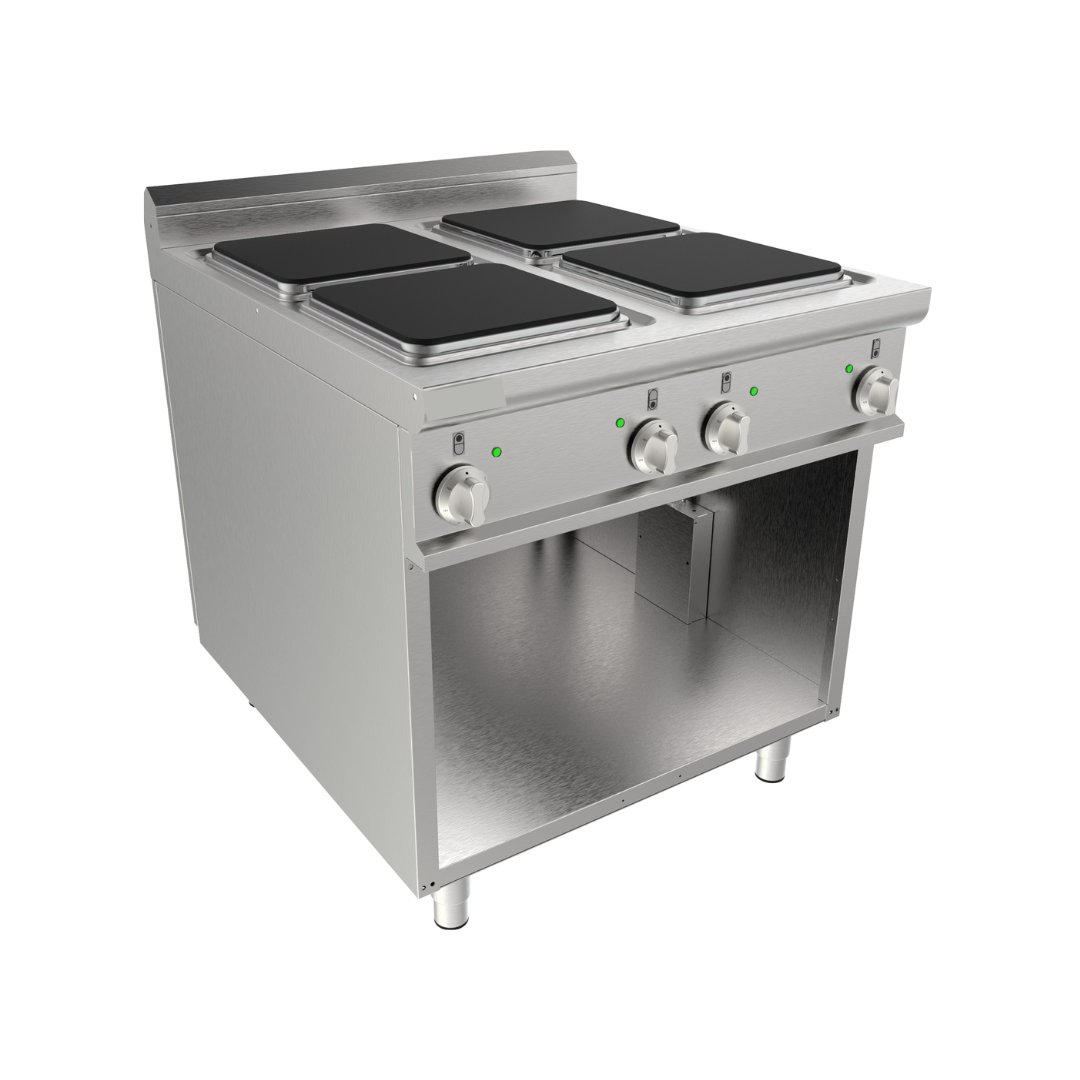    LQ_CQE4BA-Cuisiniereelectrique4feuxsurmeubleouvert800x900x850mm16kW