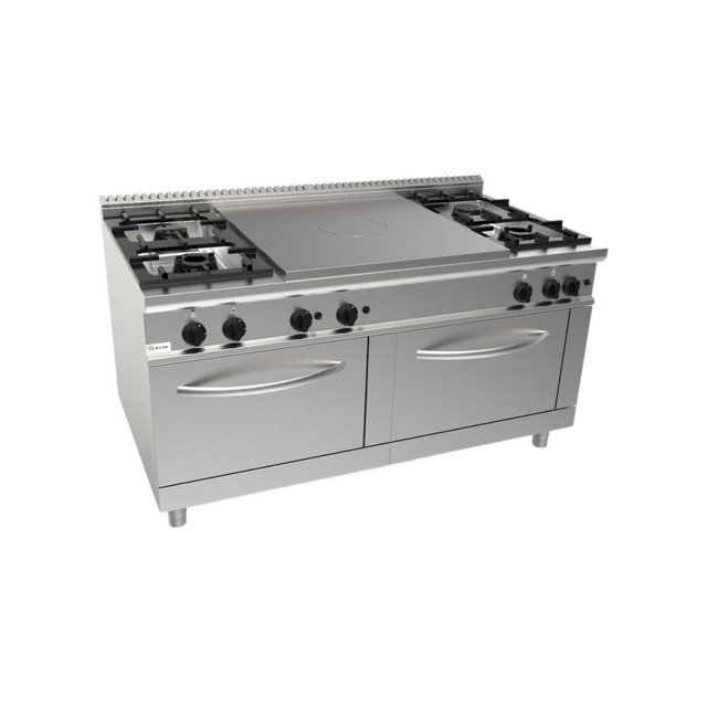 LQ_TPG8FF-Cuisiniere4feux_plaquecoupdefeuagazsur2foursgaz1600x900x850mm